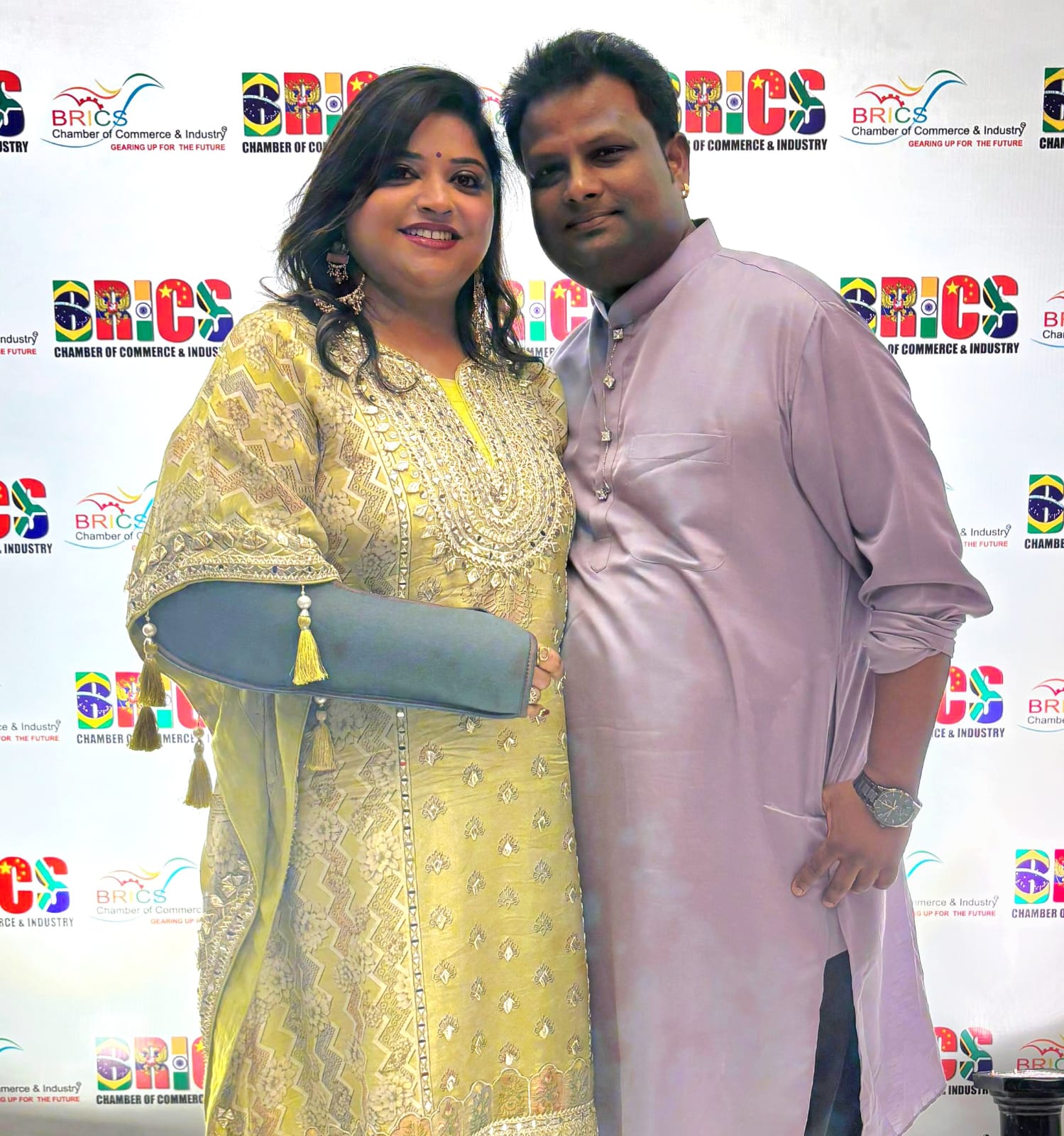 Rajesh Prasanna & Jagriti Luthra Prasanna in BRICS